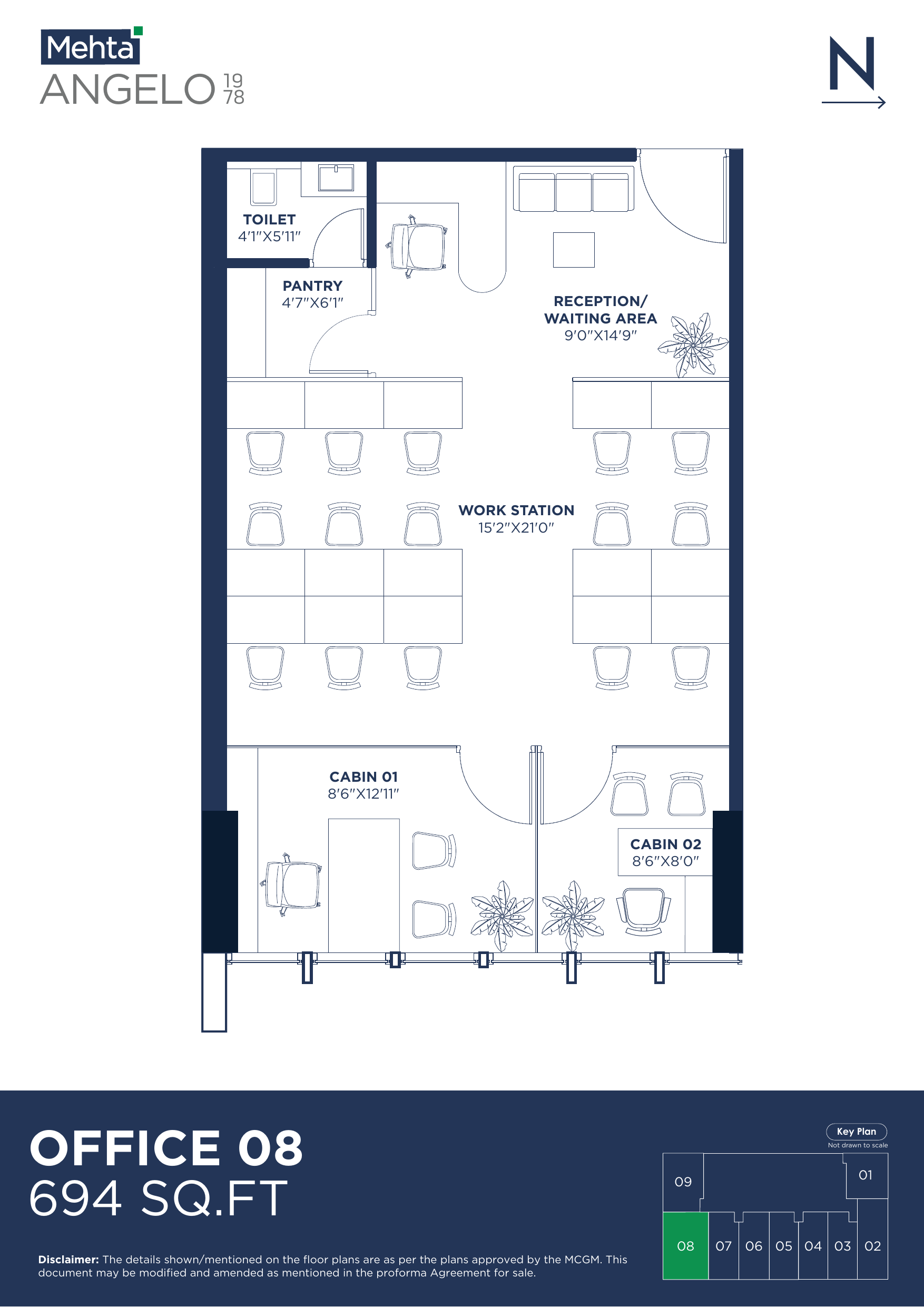 Office 08 - 694 SQ.FT