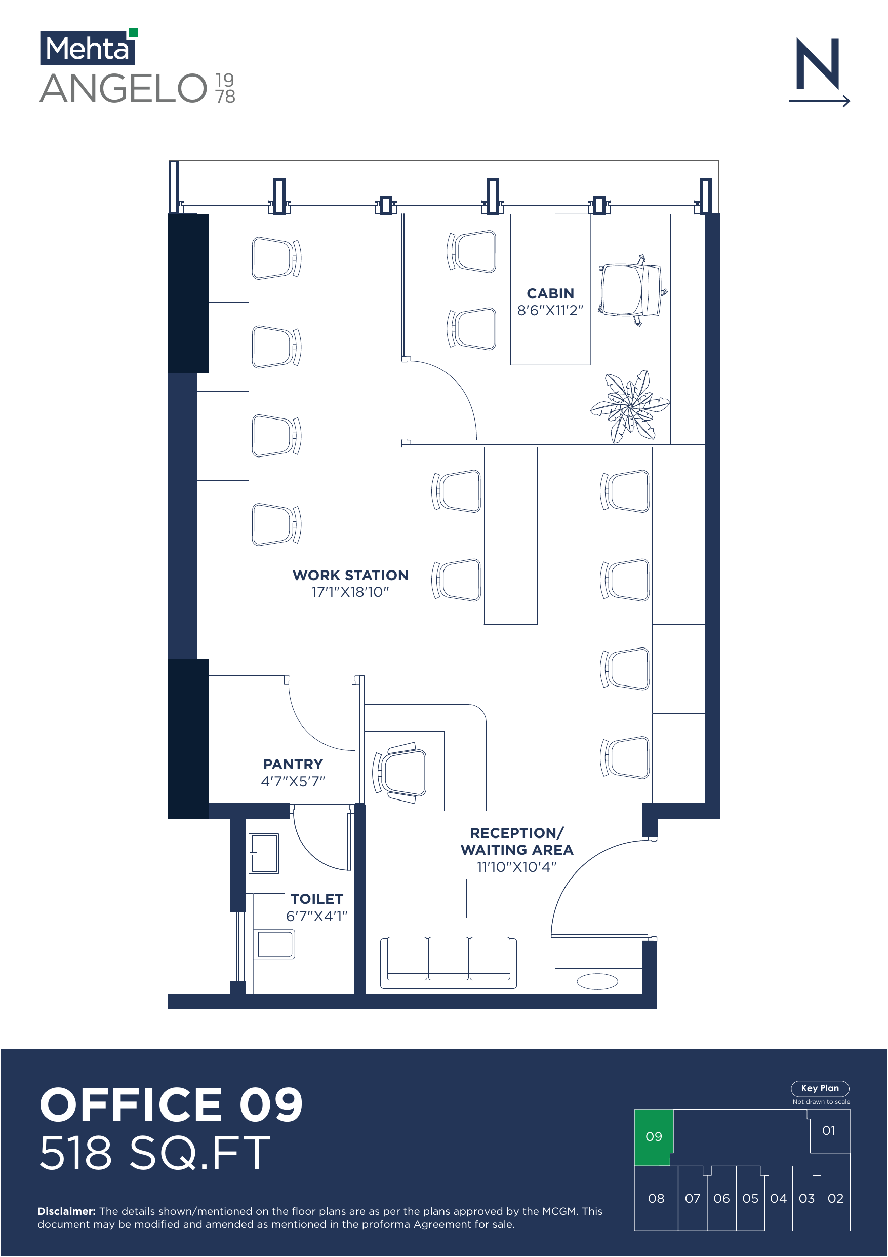 Office 09 - 518 SQ.FT